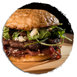 House Burger Queso Azul