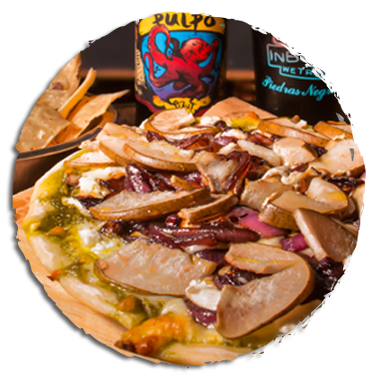 Pizza Pera y Queso de cabra